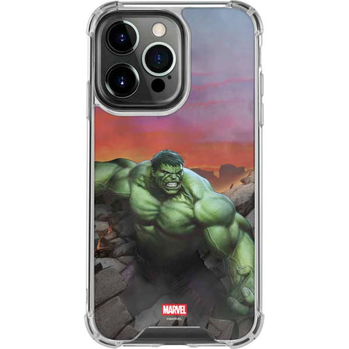 Marvel Enraged Hulk iPhone 15 Pro Clear Case